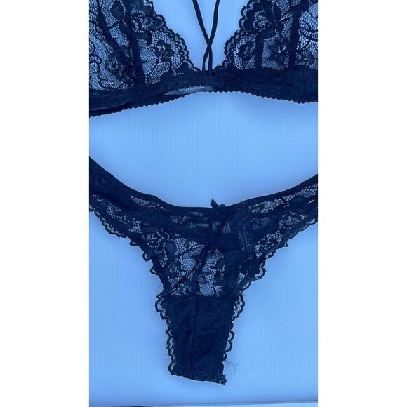 Rene Rofe 2pc Strapped In Bra & Thong Set Size M/L - Picture 12 of 13